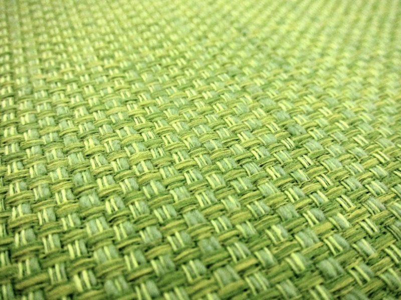Cotton Blend Basketweave Upholstery in Leaf Green2