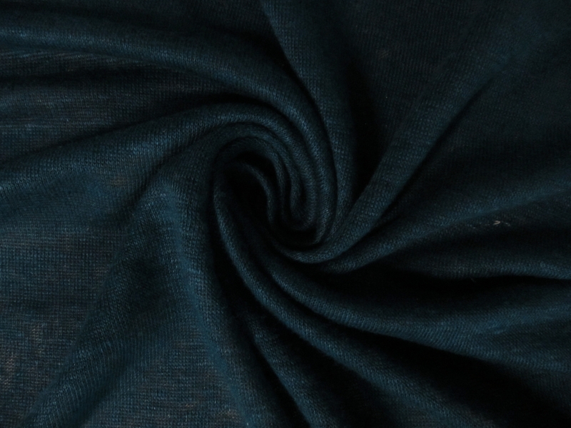 Linen Knit in Teal Blue1