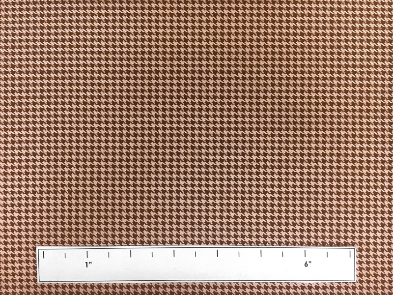 Italian Superfine Wool and Silk Houndstooth in Chocolate3