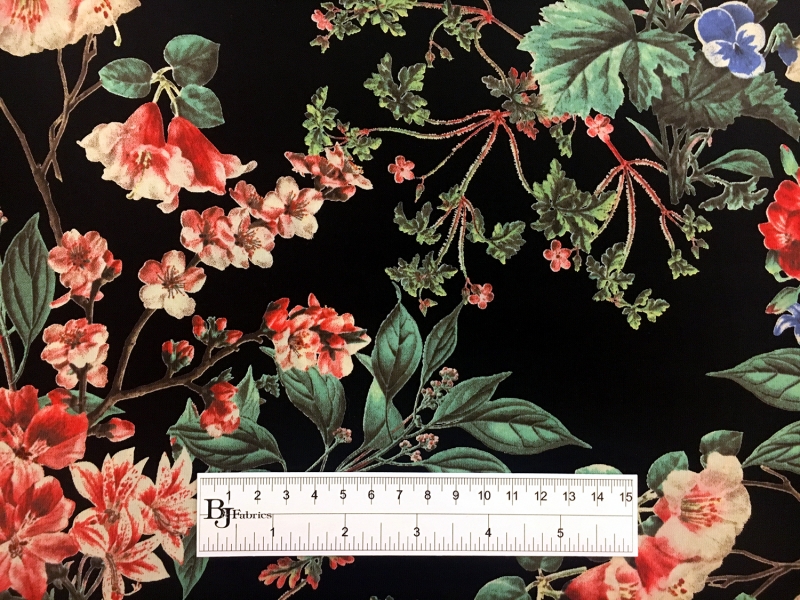 Poly Crepe de Chine Floral Print3