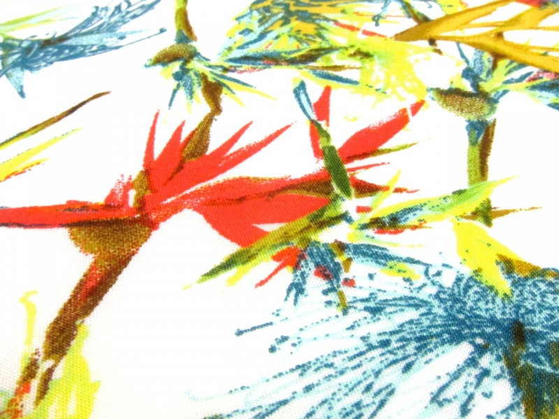 Viscose Heliconia Floral Print2