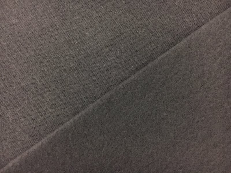 Eco Friendly Hemp and Recycled Poly Sweatshirt Fleece in Dark Grey0