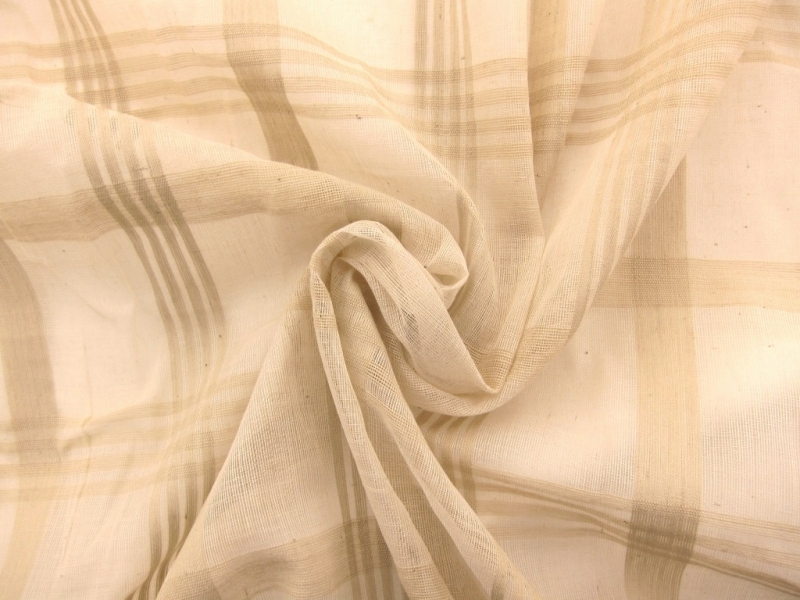 Indian Cotton Sheer Plaid2
