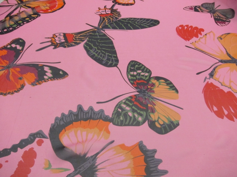 Silk Chiffon with Butterflies Print | B&J Fabrics