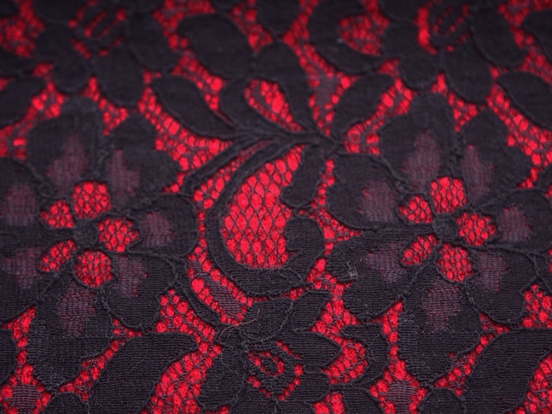 Fused Lace on Boiled Wool Blend | B&J Fabrics