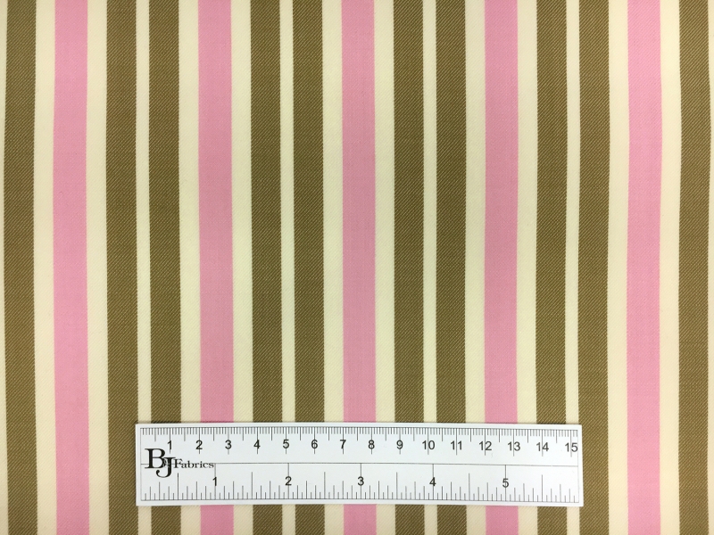Wool Lycra Suiting Stripe in Pink and Olive3