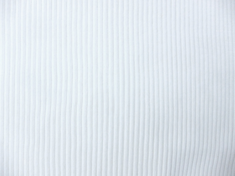 Nylon Rib Knit in White1