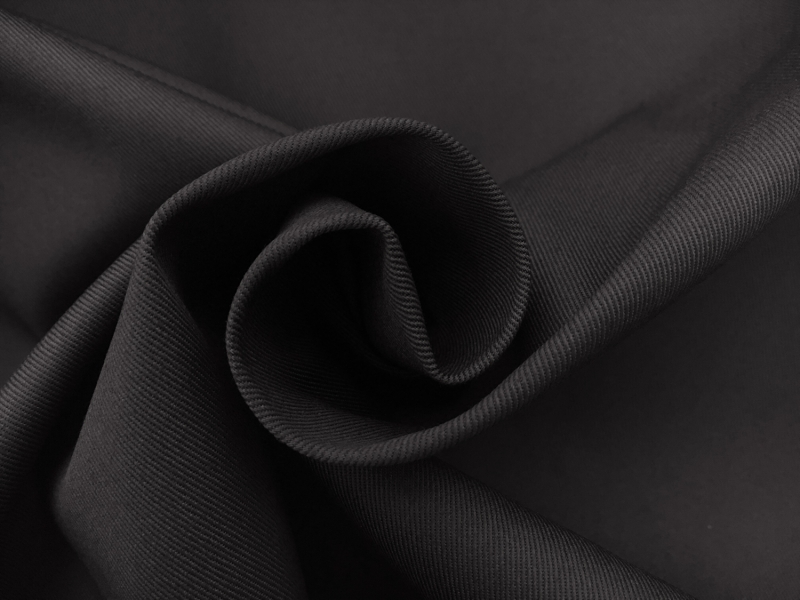 Japanese Cotton Stretch Twill in Charcoal1