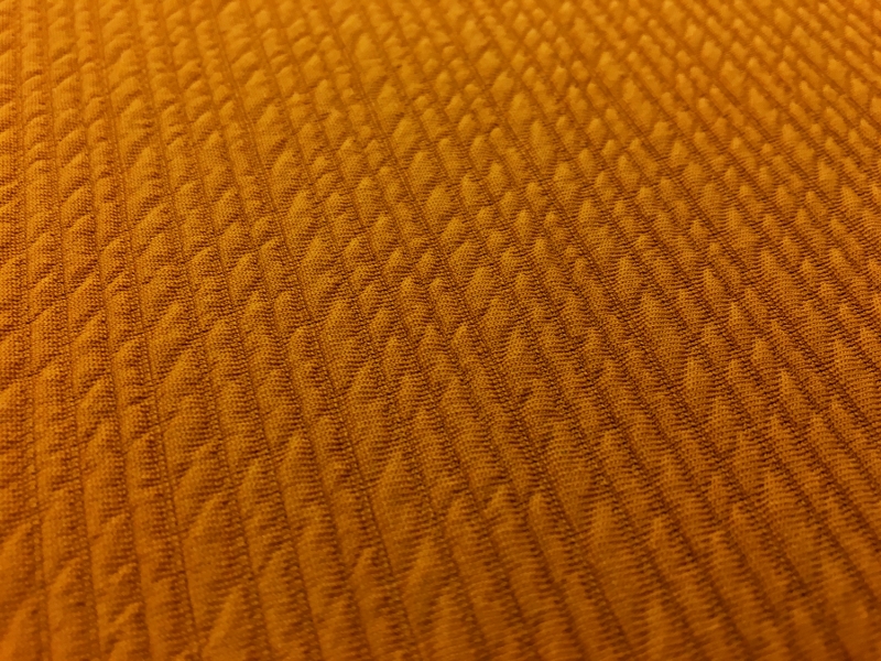 Polyester Spandex Novelty Knit in Burnt Orange2