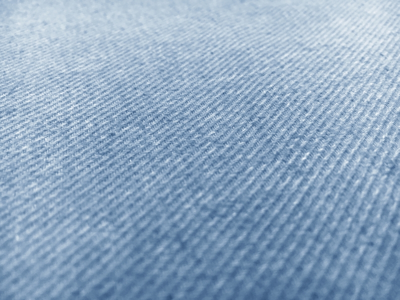 Poly Cotton Linen Blend Twill in Cool Blue2