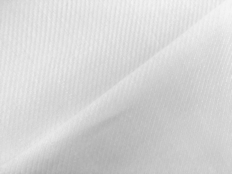 Imported Doubleface Linen Upholstery Twill in White | B&J Fabrics