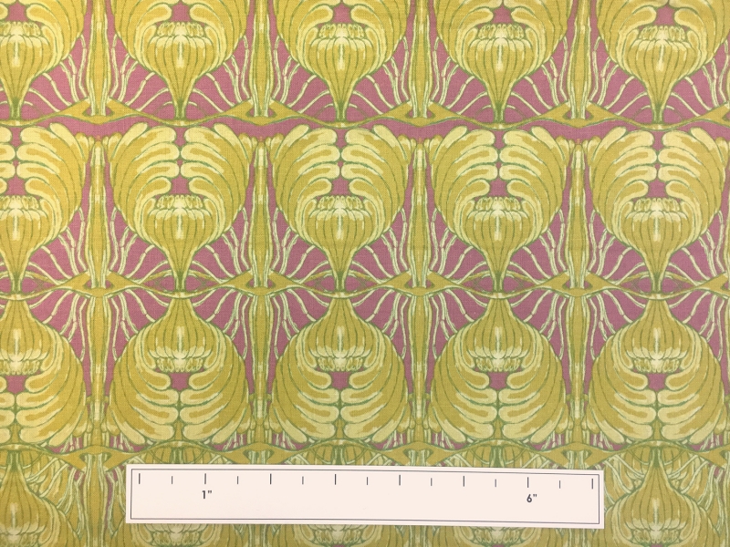 Cotton Broadcloth Mirroring Filigree Print3