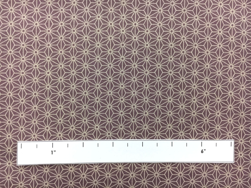 Japanese Cotton Geometric Tessellations Print in Lilac1