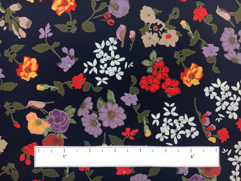 Polyester Crepe De Chine With Floral Print3