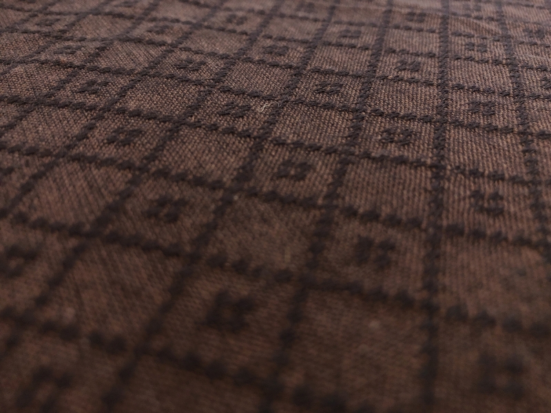 Brown Cotton Woven Novelty 2