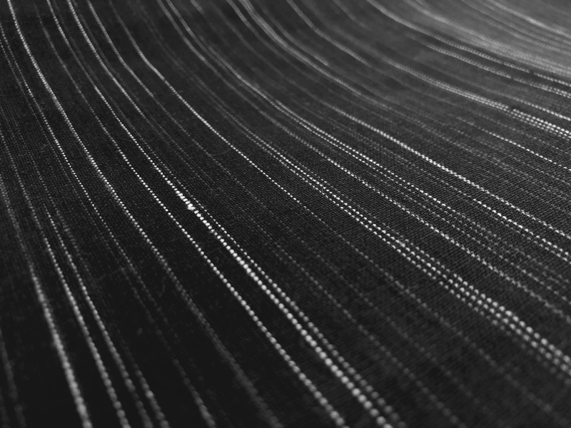 Linen Novelty Stripe in Black | B&J Fabrics