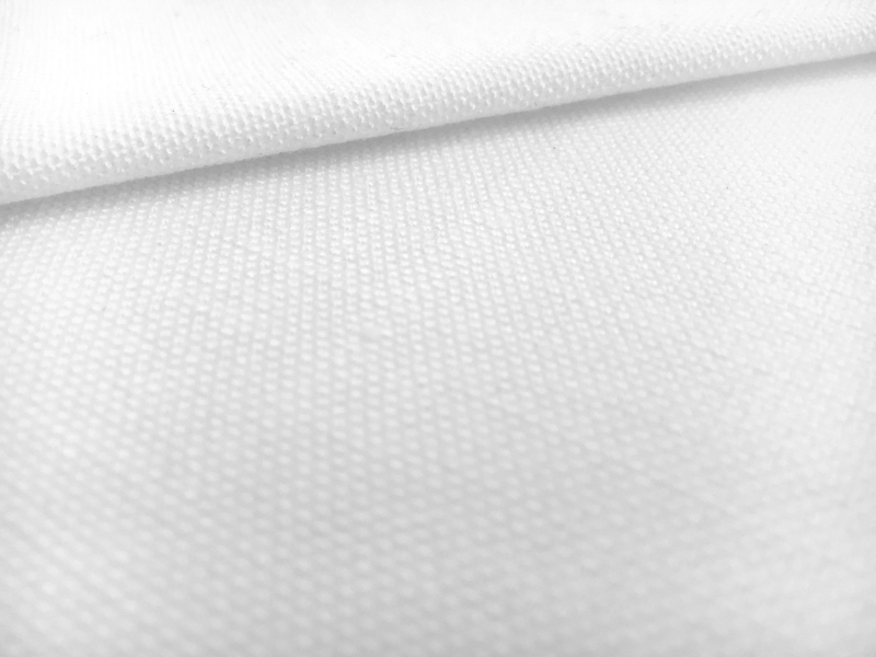 Linen Like Polyester in White0