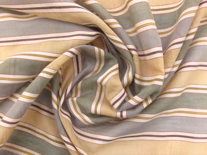 Indian Cotton Sheer Stripe1