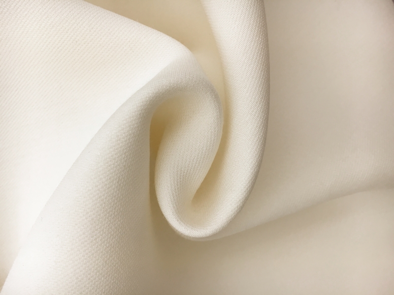 Italian Heavy Silk and Wool in Ivory0