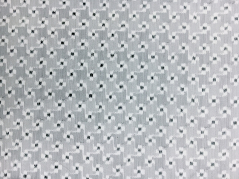 Tom Ford Warp Printed Silk Taffeta with Small Geometric Patterns0