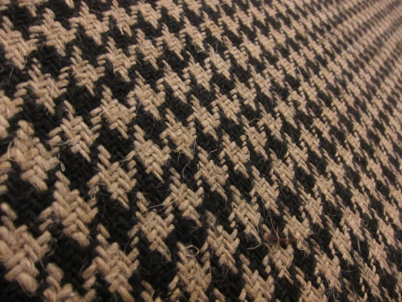 Linen Upholstery Houndstooth 2