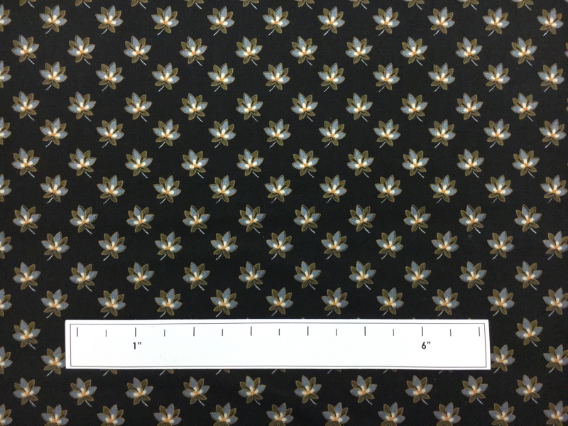 Cotton Broadcloth With Small Floral Pattern1