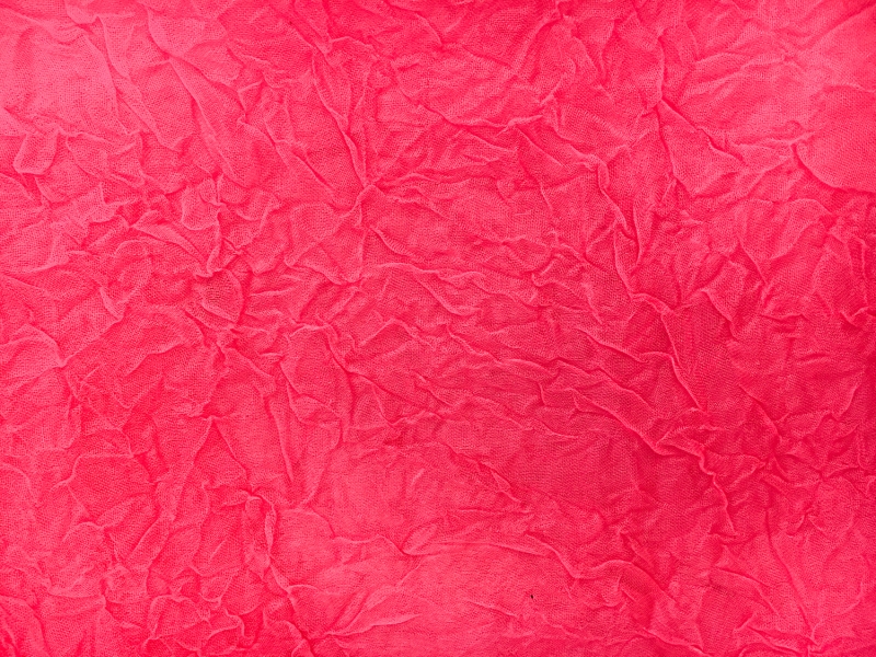 Crushed Silk Organza in Neon Pink1