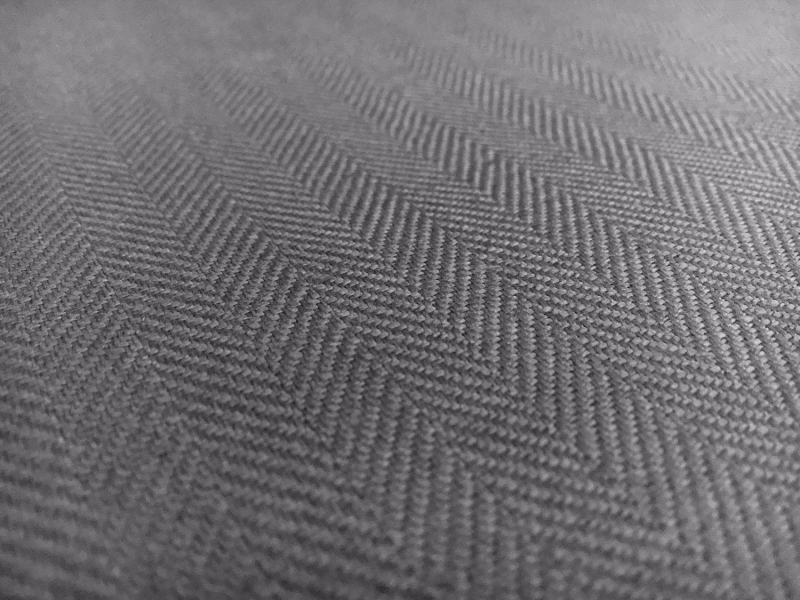 Upholstery Linen Herringbone in Graphite0