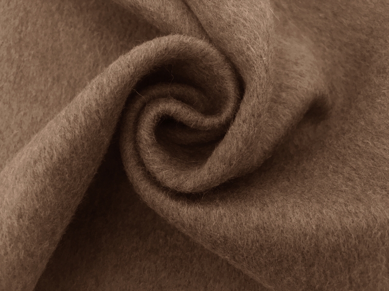 Italian Cashmere Doubleface Coating in Chamoisee And Brown1