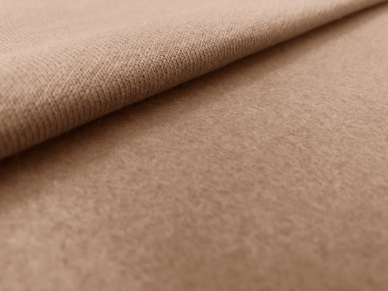 Japanese Cotton Sweatshirt Fleece in Tan | B&J Fabrics