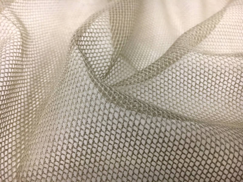 Italian Cotton Bobbinet in Light Grey | B&J Fabrics