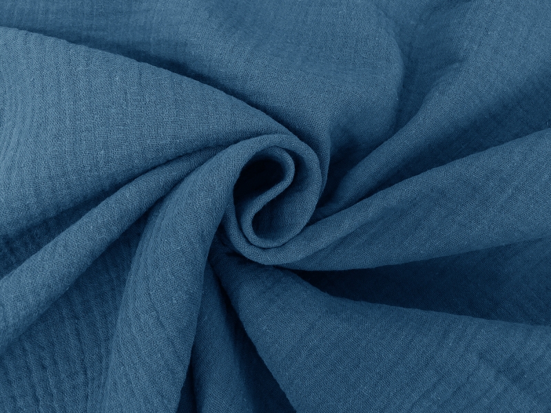 Cotton Double Gauze in Wedgewood | B&J Fabrics