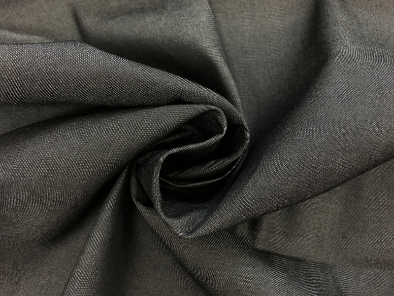 Italian Extra Fine Cotton Denim in Charcoal | B&J Fabrics