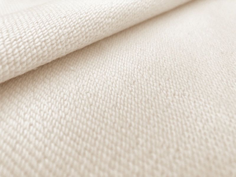 Japanese French Terry Knit in Ivory | B&J Fabrics