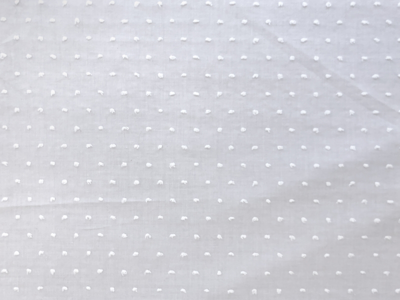Cotton Poly Swiss Dot in Pearl Grey | B&J Fabrics