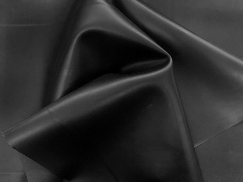 .65mm Rubber in Black | B&J Fabrics