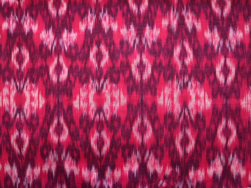Cotton Ikat in Raspberry | B&J Fabrics