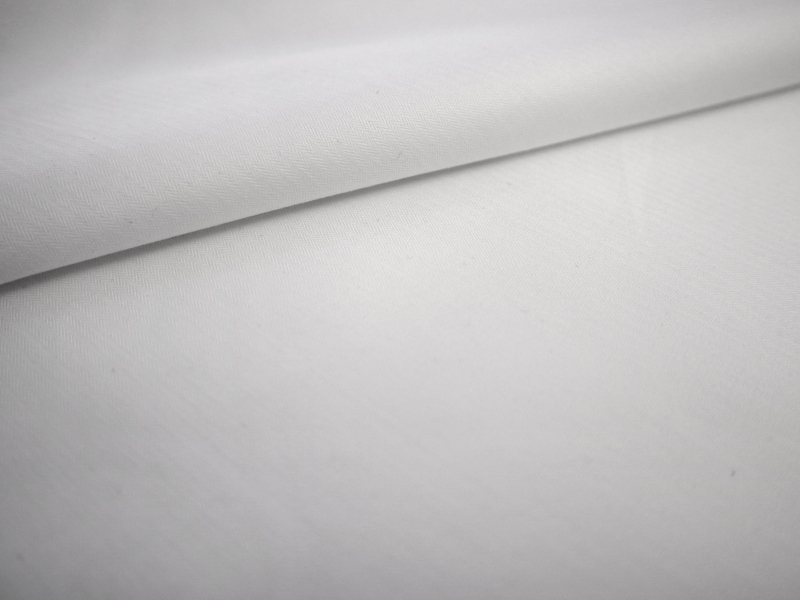 Extra Fine Double Twisted Twill in White | B&J Fabrics
