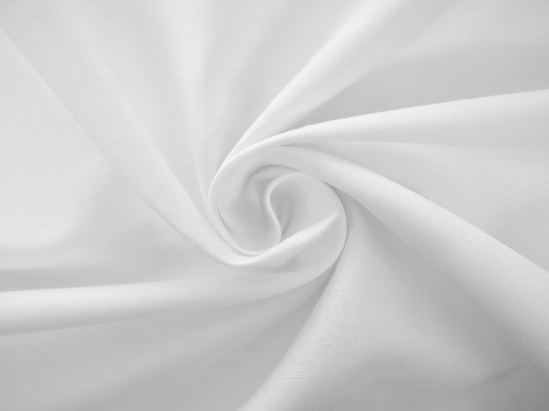 Linen Cotton Blend in White | B&J Fabrics