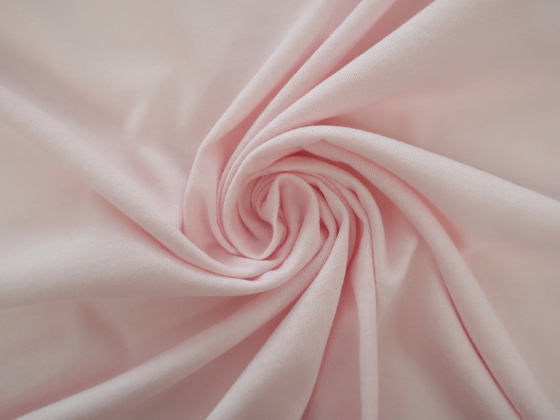 Organic Cotton Jersey in Pale Pink | B&J Fabrics