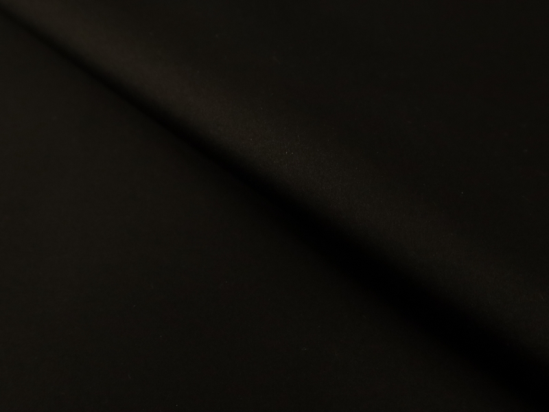 Double Face Silk Satin in Black | B&J Fabrics
