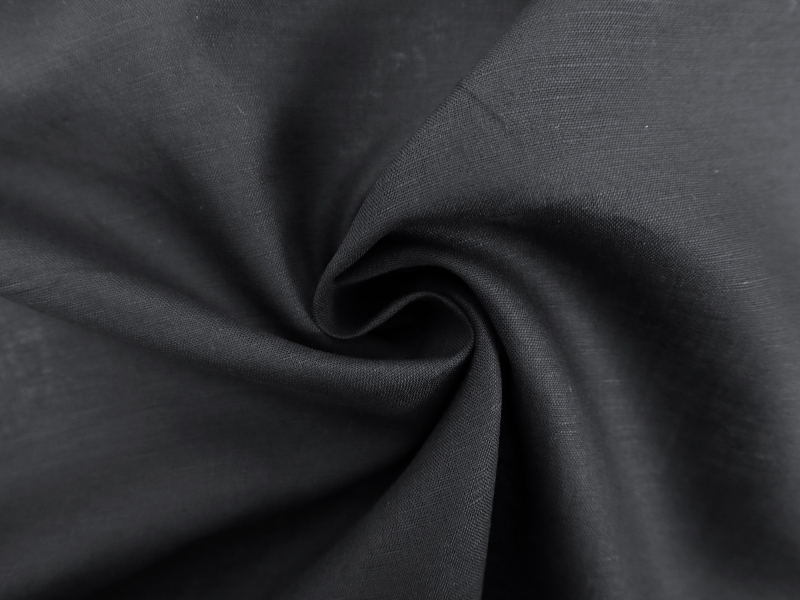 Linen & Cotton Blend in Black | B&J Fabrics