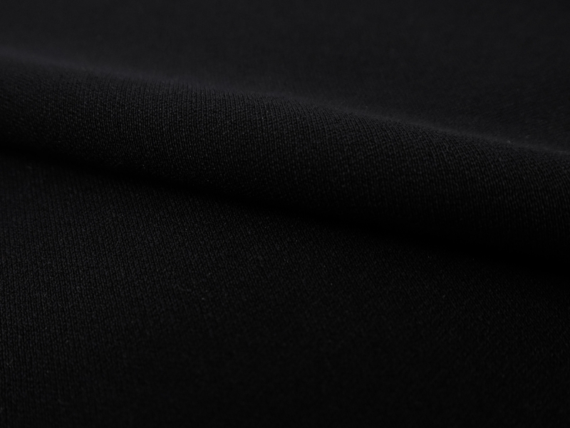 Techno Stretch Cotton Crepe in Black | B&J Fabrics