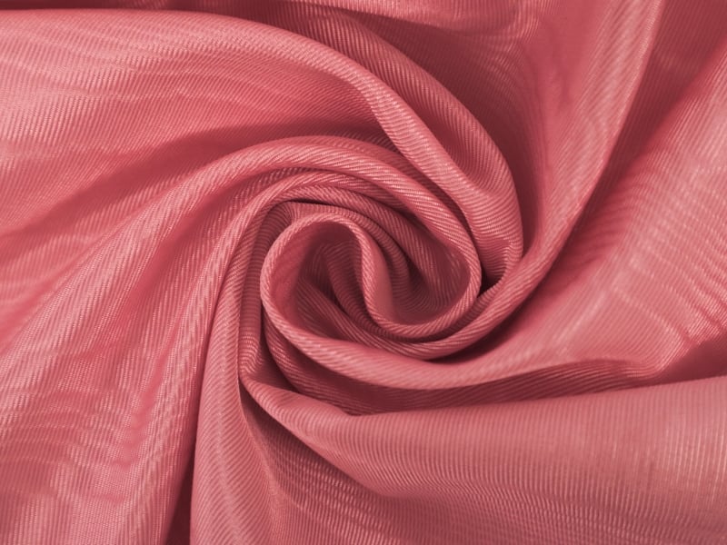 NY Designer Fabrics Ribbon Red Charmeuse Silk Fabric