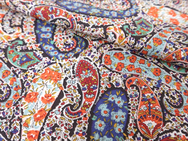 Liberty Cotton Lawn with Paisley Print | B&J Fabrics