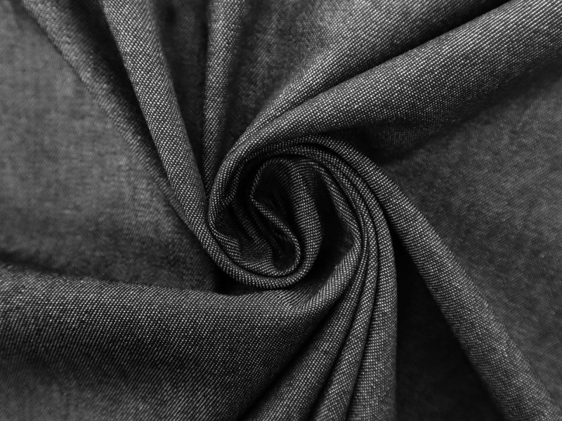 Soft Finish Cotton Denim in Black | B&J Fabrics