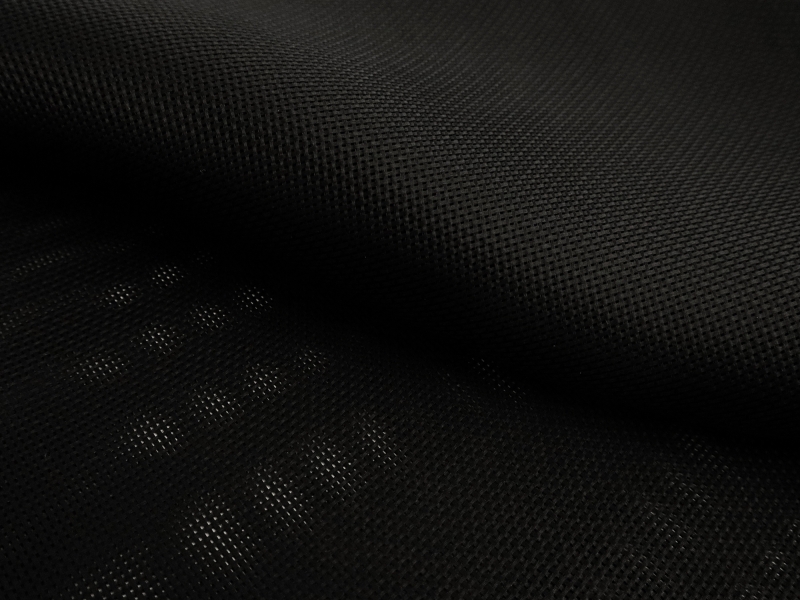 Silk Gazar in Black | B&J Fabrics