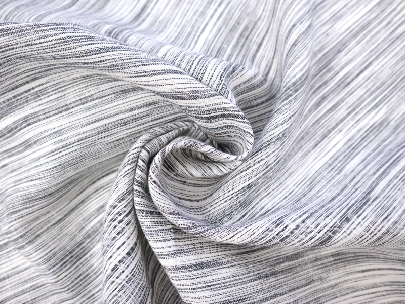 Woven Linen Novelty Stripe in Asher | B&J Fabrics
