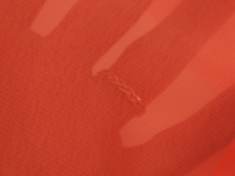 Sheer Polyester Georgette in Neon Peach | B&J Fabrics