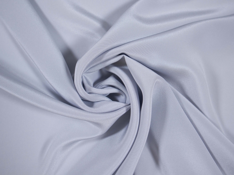 silk Crepe De Chine in quicksilver- bunched